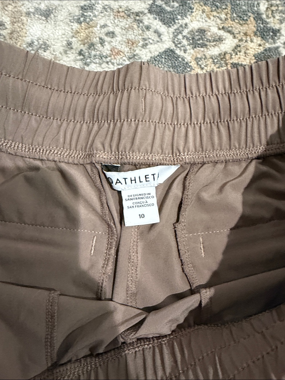Athleta Tan wide leg cropped pant - Picture 6 of 7